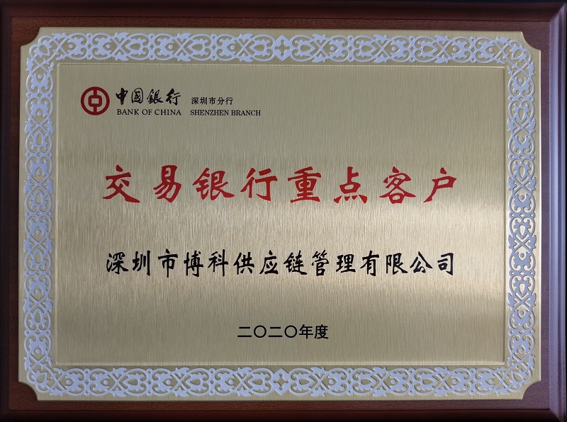 中國銀行交易銀行重點客戶